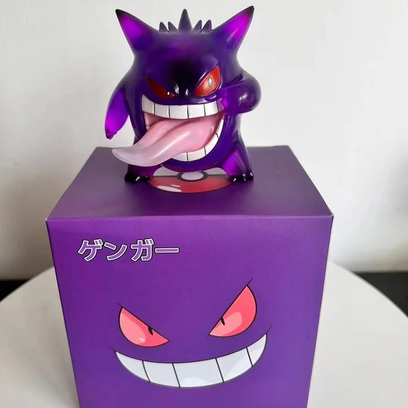 

New Cute Pokemon Gengar Figure Transparent Model Cute Anime PVC Action Figurine for Room Decoration Collection Gift for Fans