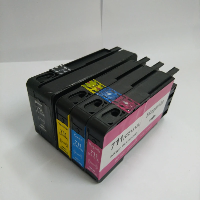 for HP 711 HP711 Compatible Ink Cartridge for HP CZ130A CZ131A CZ132A CZ133A DesignJet T120 T520 Printer