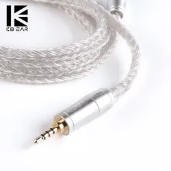 KBEAR 16 Core Upgraded Silver Plated Balanced Cable 2.5/3.5/4.4MM With MMCX/2pin/QDC Connector For BLON BL-01 BL-03 KBEAR KS2