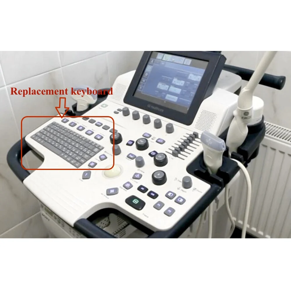 English Medical Device Keyboard Ultrasound Keyboard For GE Logiq F8 F6 Healthcare D0K-V6227 DOK-V6227H TX-00-US 5442979 Gray New