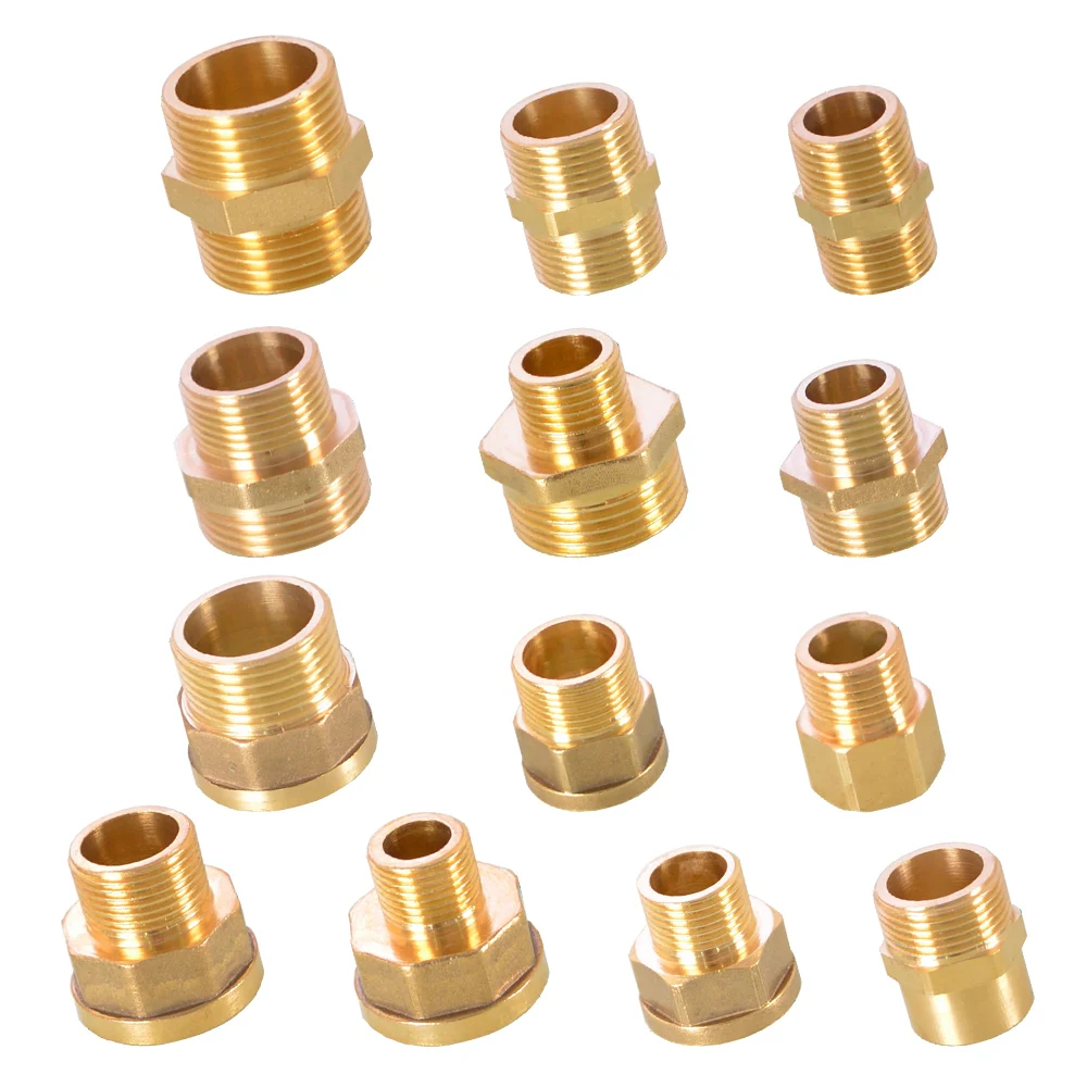 

1/2" 3/4" 1" Female Male Thread Hex Head Copper Pipe Hose Adapter Connect Repair for Pipe Tube Fitting Coupler Quick Connector