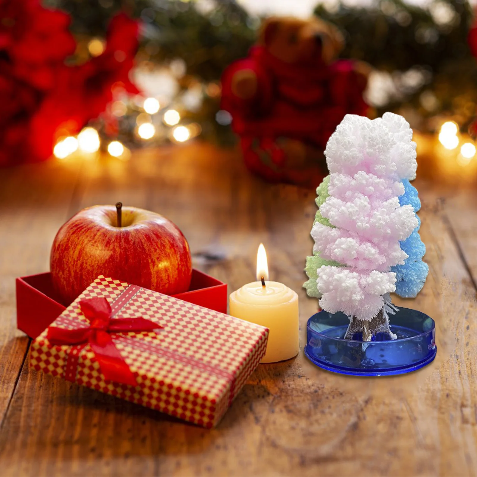 Magic Christmas Tree Magical Growing Tree Crystal Sakura Mini Tree Paper Tree Blossoming Xmas Gift Educational Toys DIY Kid Toy