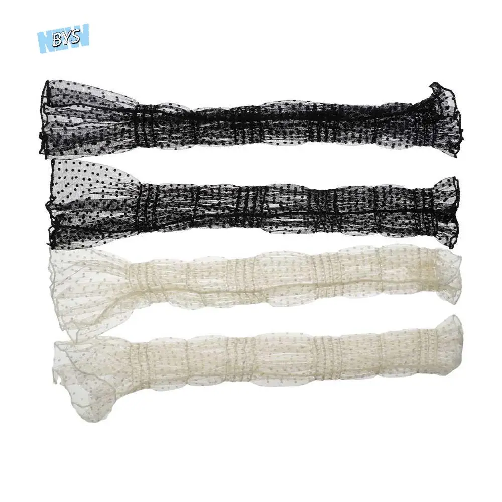 

Thin Wrist Cuffs Sports Polka Dot Mesh Sun Protection Women Arm Sleeves Lace Sunscreen Sleeves Korean Style Oversleeves