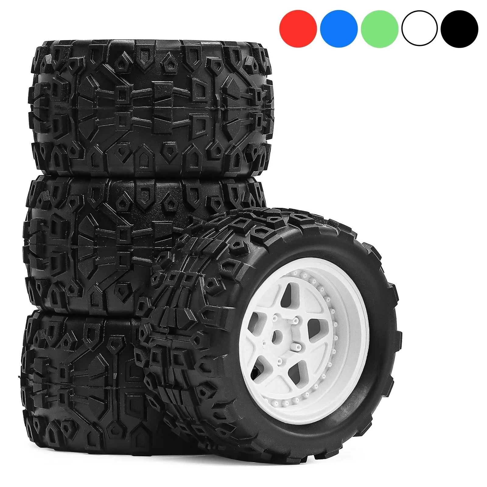 

4 шт., 12 мм, шестигранные обновленные шины для ARRMA Typhon Grom, прочные колеса радиоуправляемого автомобиля, масштаб 1/18, внедорожный багги, аксессуары для монстр-трак