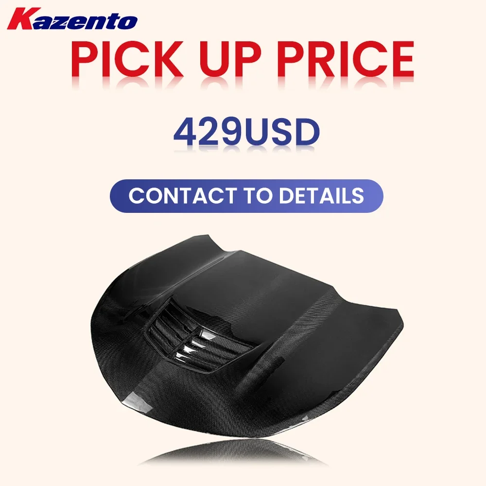 For Chevrolet Camaro 2016-22 Vented Style Carbon Fiber Front Bumper Hood Bonnet！