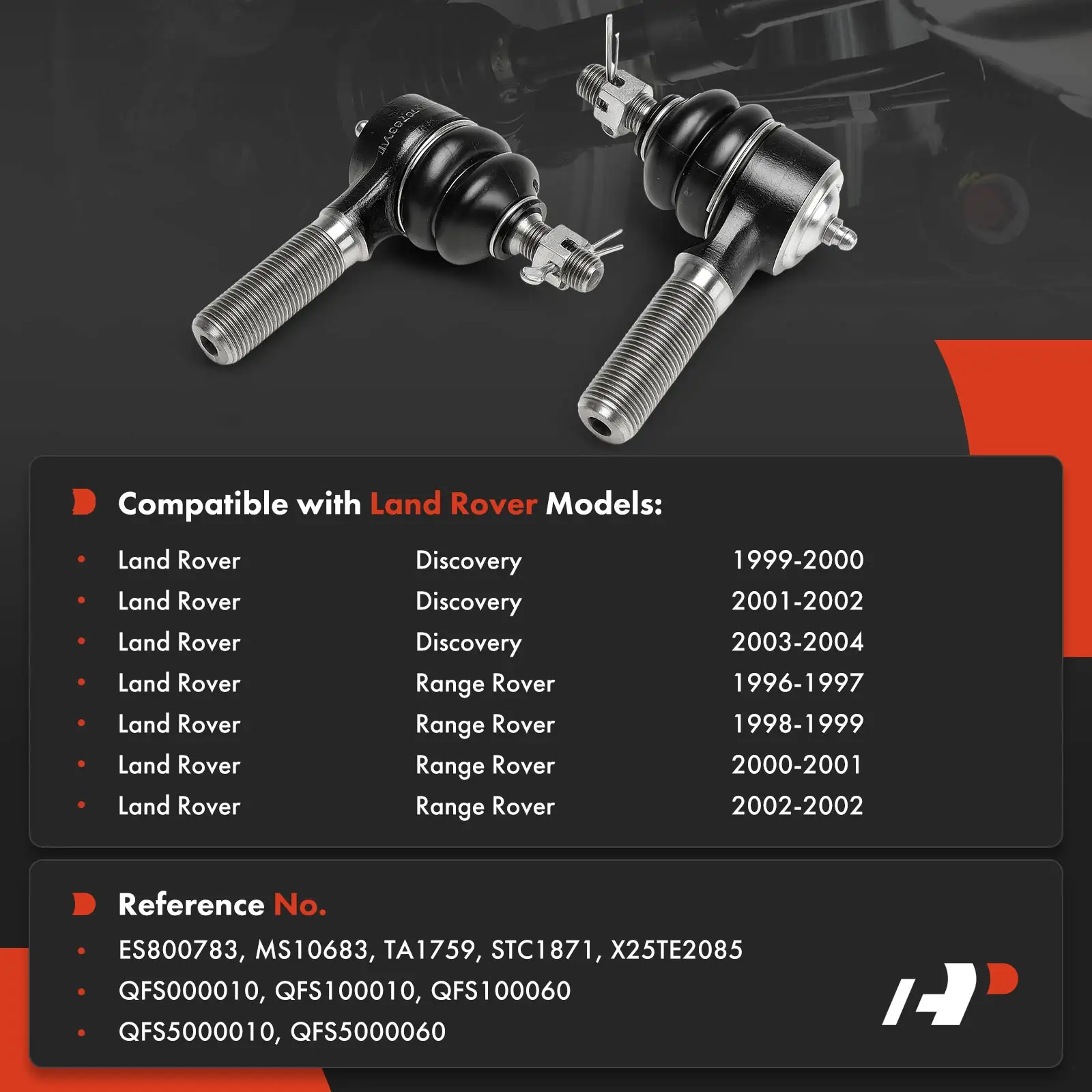 A-Premium 2x Front Outer Tie Rod End for Land Rover Discovery 1999 2000 2001 2002 2003 2004 Range Rover 1996 1997 1998 1999 2000 2001 2002