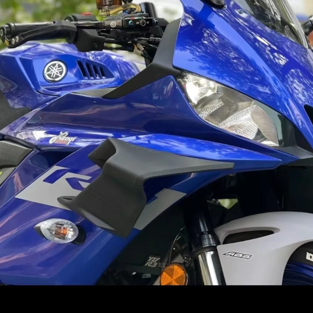 

Фиксированное ветровое крыло YZF R3 R25 для мотоцикла Yamaha YZF-R3 2019-2023, аэродинамические крылья, аксессуары для лобового стекла