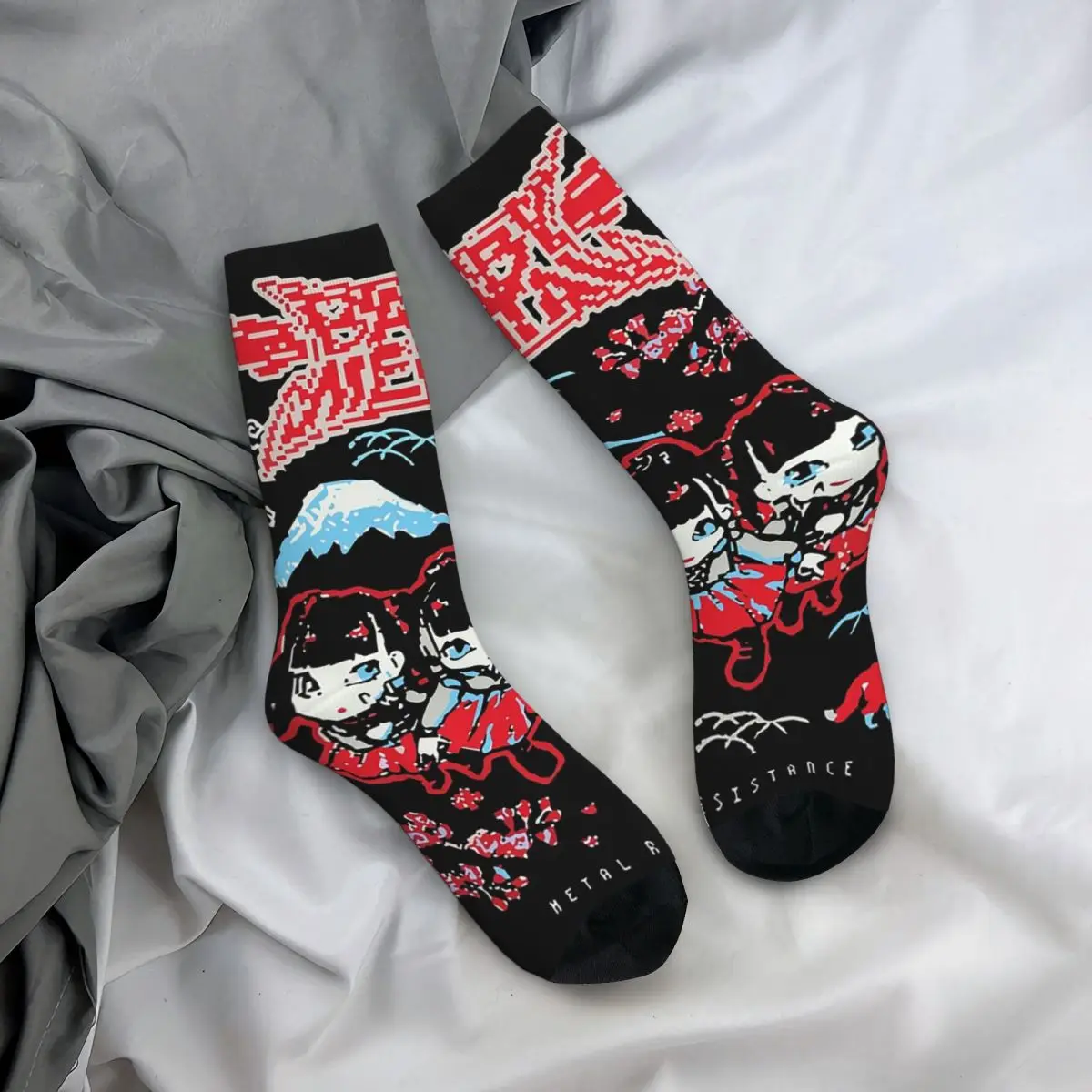 

Носки All Seasons Crew Stockings Babymetal Kawaii Metal Band Horizon, повседневные длинные носки для мужчин и женщин, подарки на День святого Валентина
