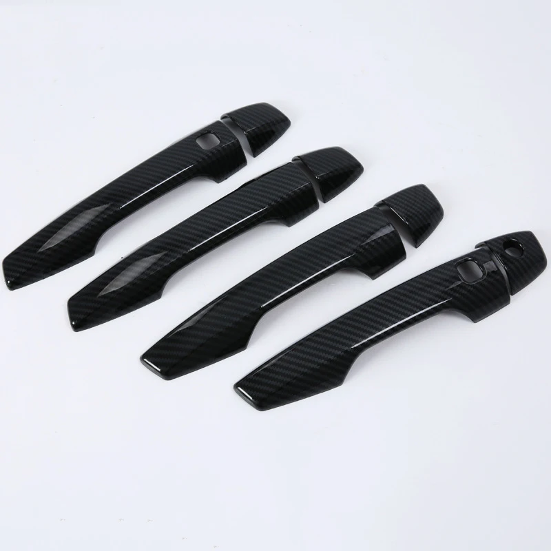 

For Mitsubishi Eclipse Cross 2018 2019 2020 2021 2022 Carbon Fiber w/ Keyless Door Handle Cover Accessories