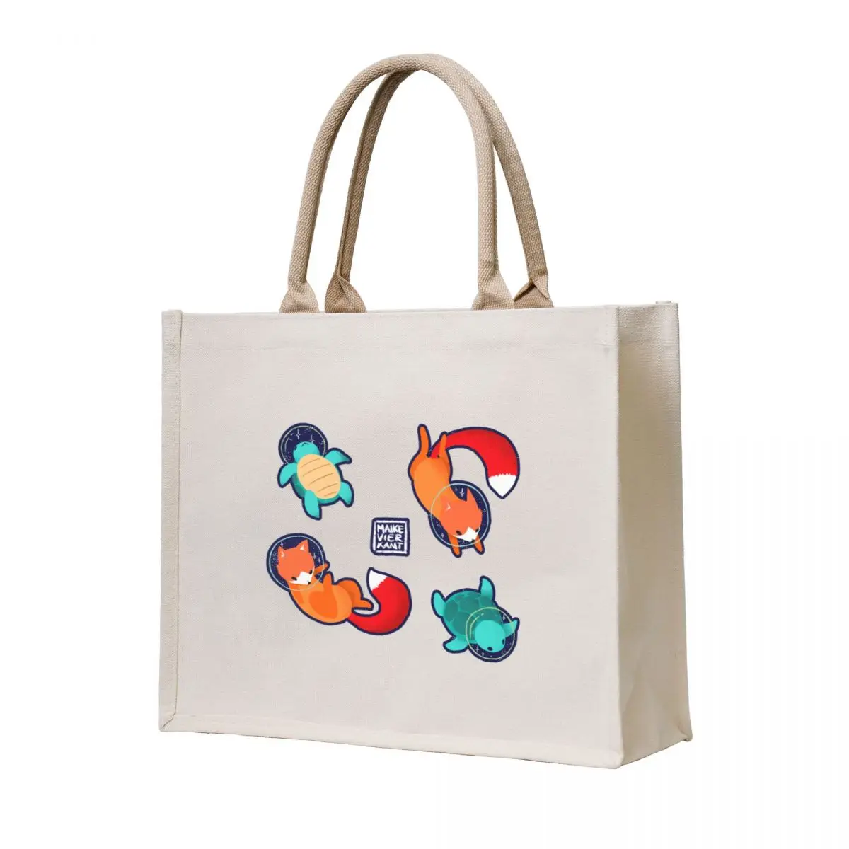 

Space Animals Sticker Set 1 Tote Bag Eco bag tote bag custom canvas bags shopper women canvas