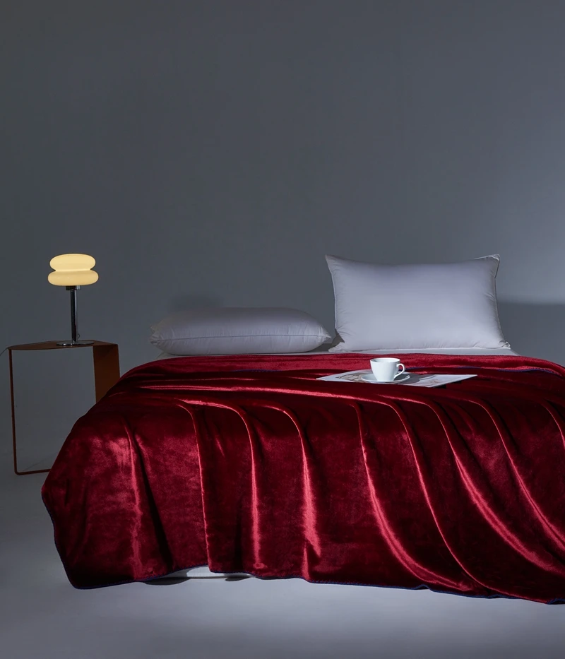 Manta de terciopelo suave, Sábana de Color sólido, manta a cuadros agradable para la piel, chal para siesta para adultos y niños, manta de viaje Simple