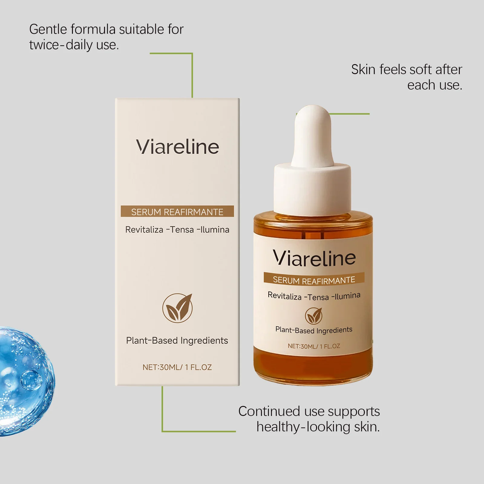 Revitalizing Facial Serum Firming Lifting Hydrating Brightening Fade Fine Lines Reduce Wrinkles Glowing Smooth Repair Dull Serum