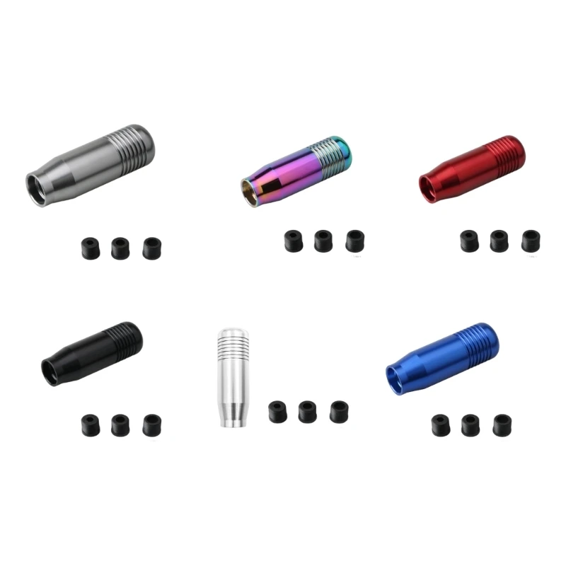 Daily Driving Manual Gear Knob, Aluminum Car Interior Lever Handle with Tapered Form and Rounded Top for Home Use