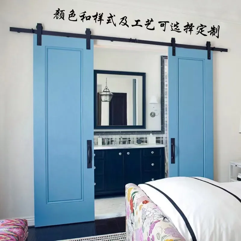 Aluminum Alloy Barn Door Hanging Rail Sliding Track for Bathroom Glass Kitchen Wooden Ghost Door Partition Hardware System