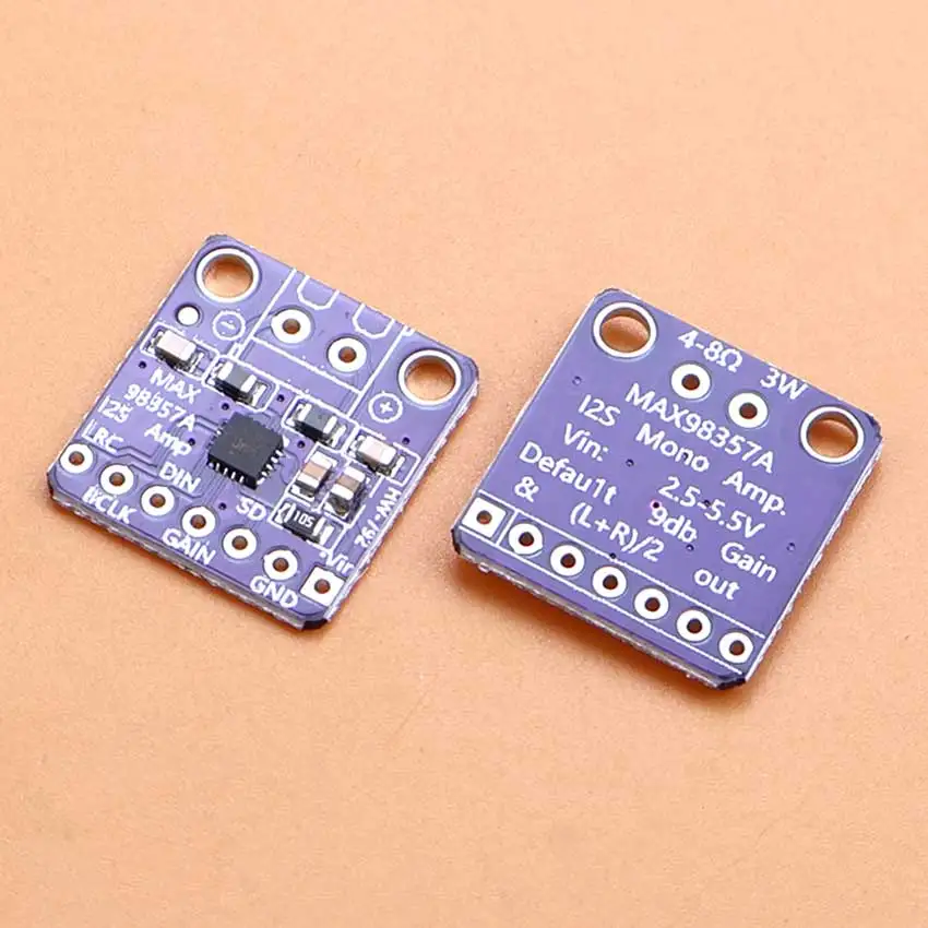 1Piece MAX98357 I2S Audio Amplifier Module 3W D Class Amplifier Breakout Board With Pin Plug Terminal For Raspberry Pi ESP32