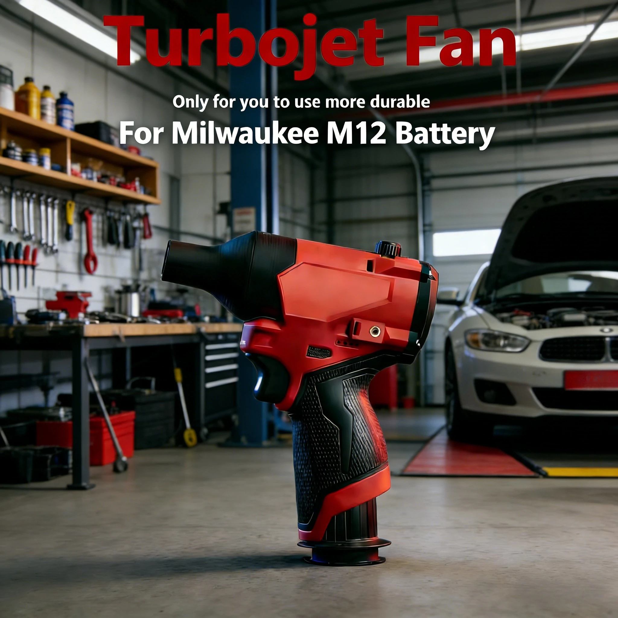 

Portable High-Speed Duct Turbine Fan | Brushless Air Blower for M12 Battery | Workshop & Car Cleaning Air Duster