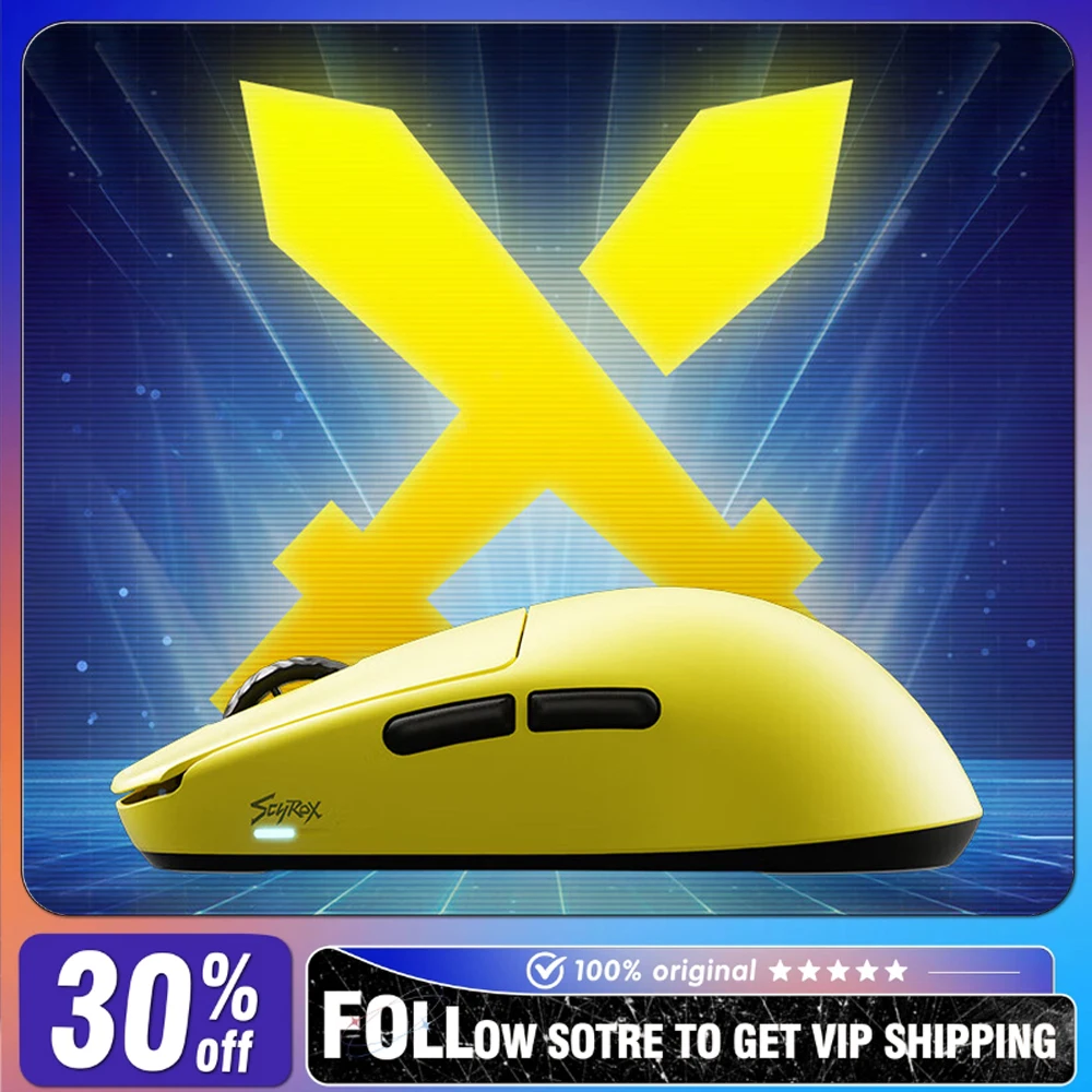 

SCYROX V8 Mouse Dual Mode PAW3950 Nordic52840 36g Lightweight Micro Movement Customized 8K E-sports Mouse Laptop Accessories