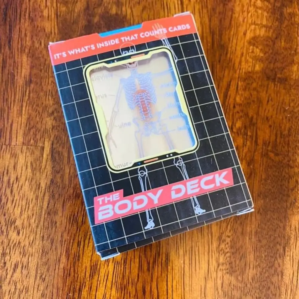 Full Skeleton Human Anatomy Playing Cards X-Ray Designs The Body Deck Skeleton Mannequin Body Deck Educational Playing Cards Kit