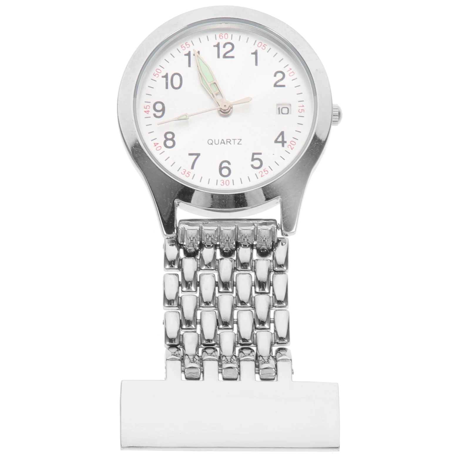 

Portable Hanging Nurse Watch Digital Display Nurse Watch Durable Alloy Material Hook Clip Design Easy to Wear Hospital Accessory