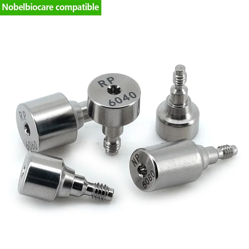 Dental Parts Grade 5 Titanium Healing Abutment Cap Fit Nobel Biocare Gingival Former Oral Care Prosthetics Restoration Parts OEM