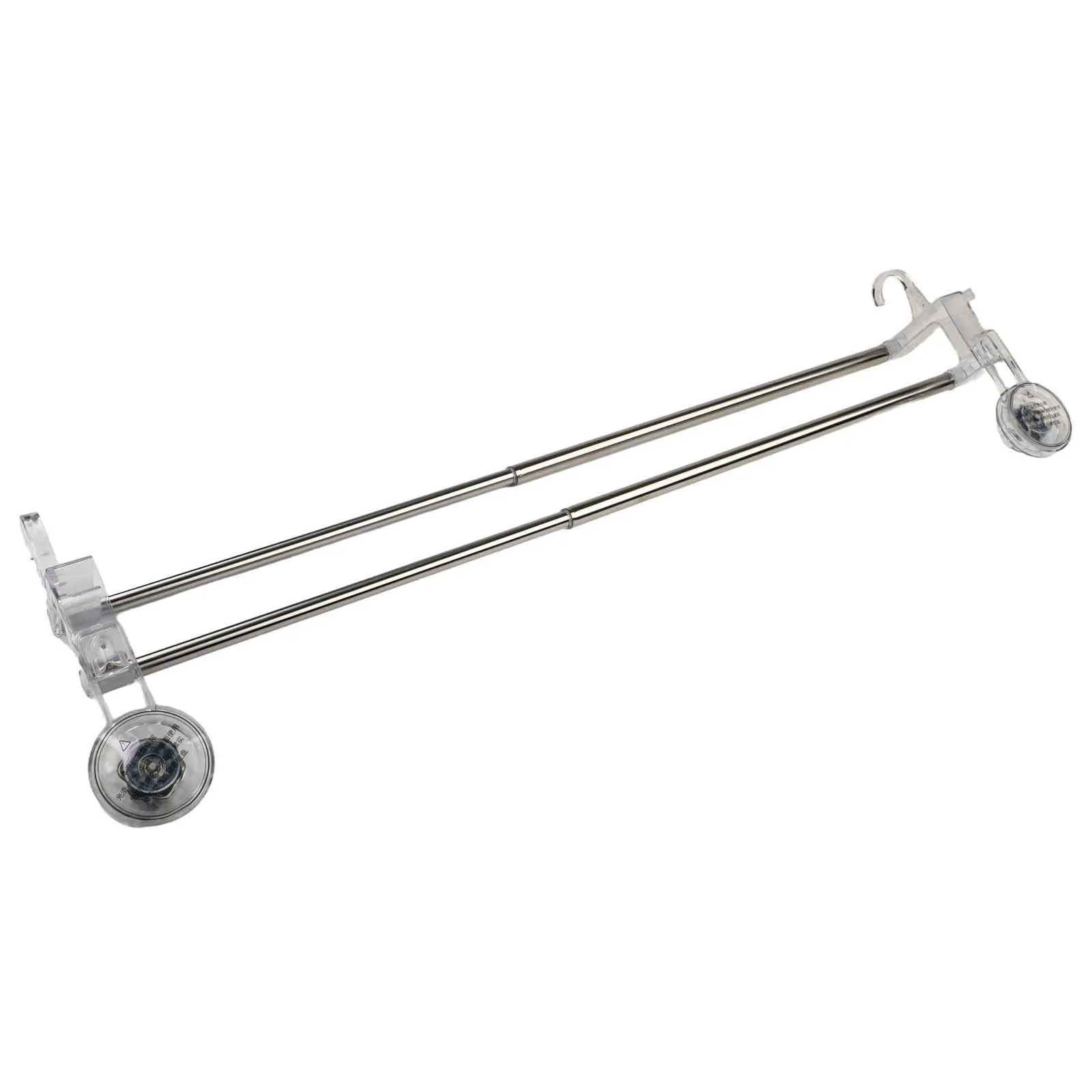 Adjustable Towel Bar Gray Towel Bar Holder Strong Suction Power Versatile Compatibility Bathroom And Kitchen Use Towel Storage