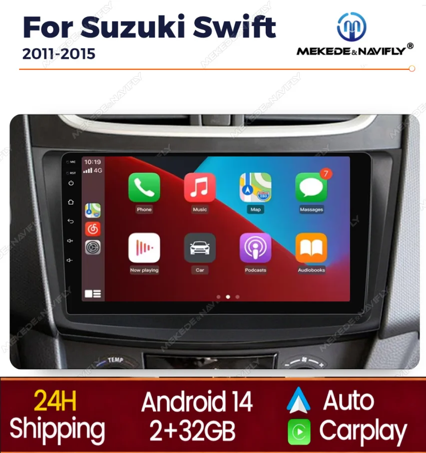 

Intelligent Android System Car Radio For Suzuki Swift 4 2011-2015 GPS Navigation Car Play Auto Multimedia Player BT FM Autoradio