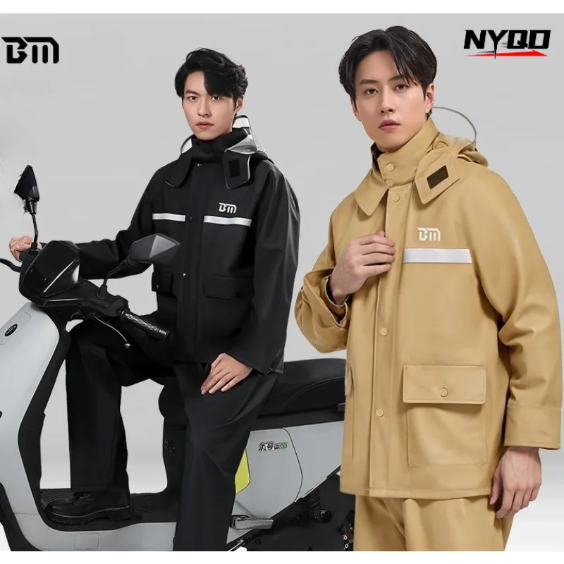 Motorcycle Riding Raincoat Rain Pants Split Set Full Body Rainstorm Protection Adult Thickened Labor Protection Raincoats