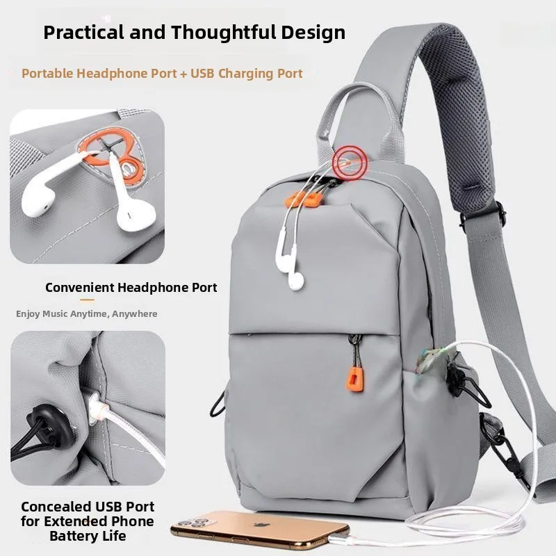 

Новая мужская нагрудная сумка 2023 года: повседневная, модная, на одно плечо, через плечо, с большой вместимостью, водонепроницаемая, многофункциональная...