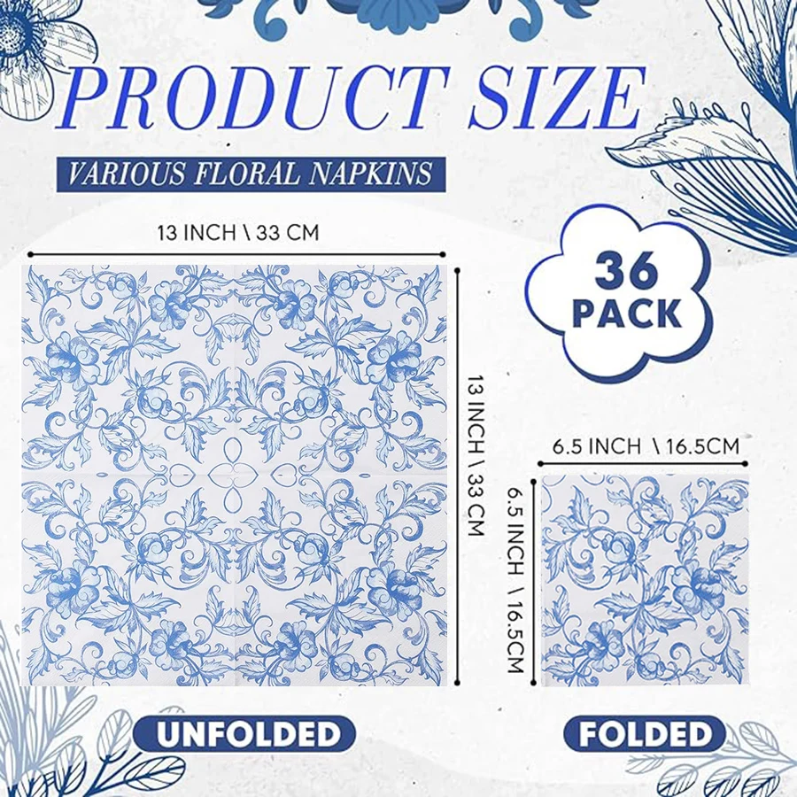 Classic Blue White Porcelain F - Wedding Floral Supply recension och pris