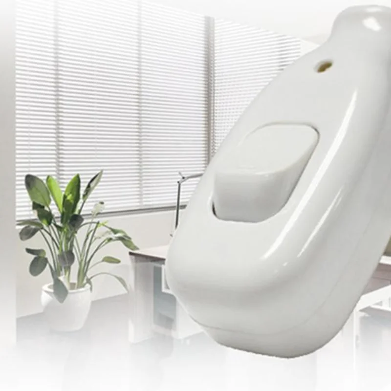 Light Switch For Home White Inline ON/OFF Lamp Desk Light Cord Cable Switches