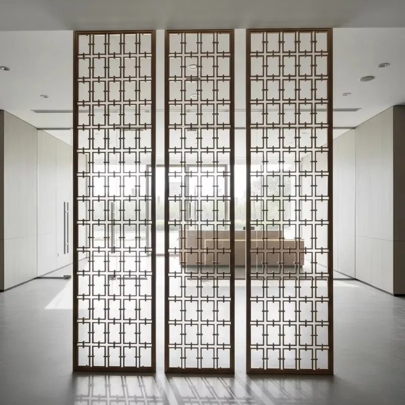 Modern Coated Stainless Steel Multi-Functional Decorative Screens for Interior Partition and Decoration