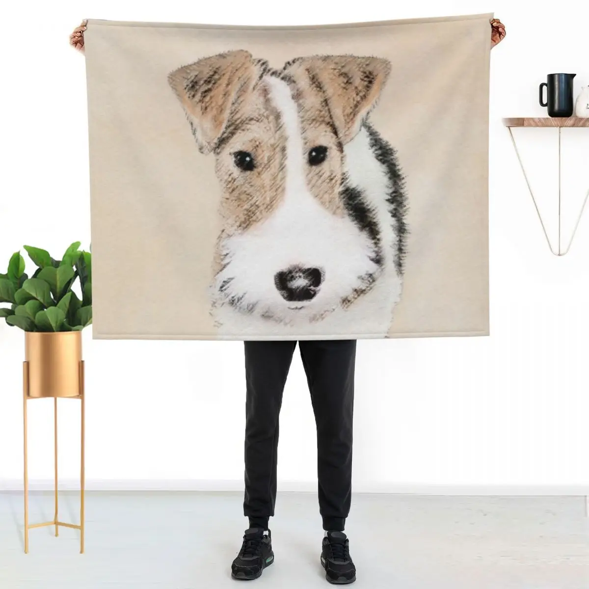 Wire Fox Terrier Throw Blanket Luxury Blankets Sofas Of Decoration Tourist For Sofa Thin Summer Beddings Cute Plaid Blankets