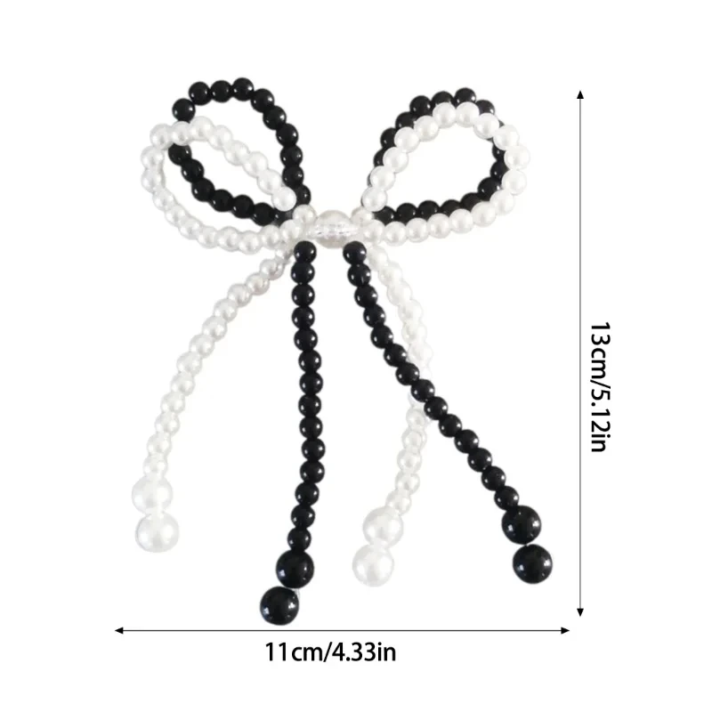 Bowknot Charm Shoe Buckle Keychain Niche Designer Korean Ins Cute Sweet Handmade Bead Fashion Personality Jewelry Accessories