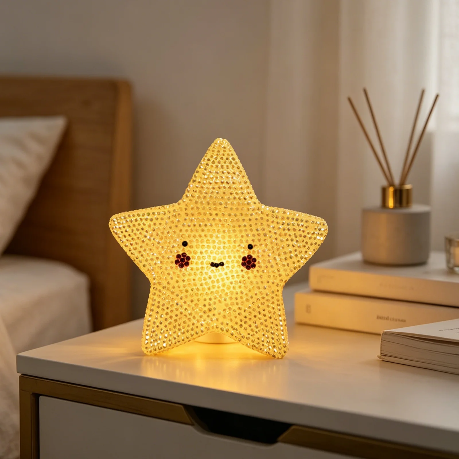 

Diamond Painting Night Light Set, Cute Animal Flamingo Bunny Moon Star Alpaca Dragon 5D DIY Rhinestone Craft Kit for Kids