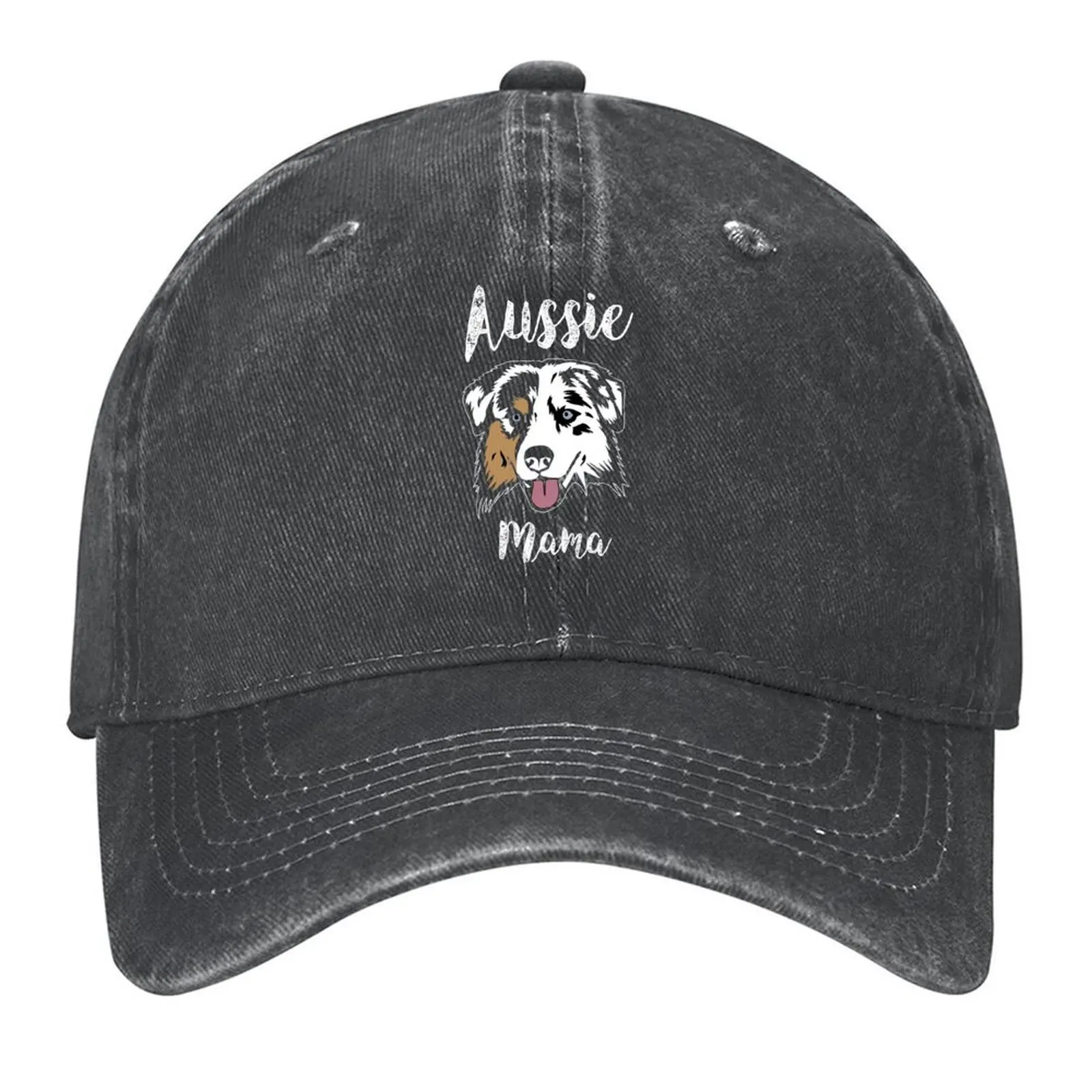 

Aussie Mama | Australian Shepherd Mom Baseball Cap funny hat Golf Hat Man Designer Hat designer cap Baseball Men Women's