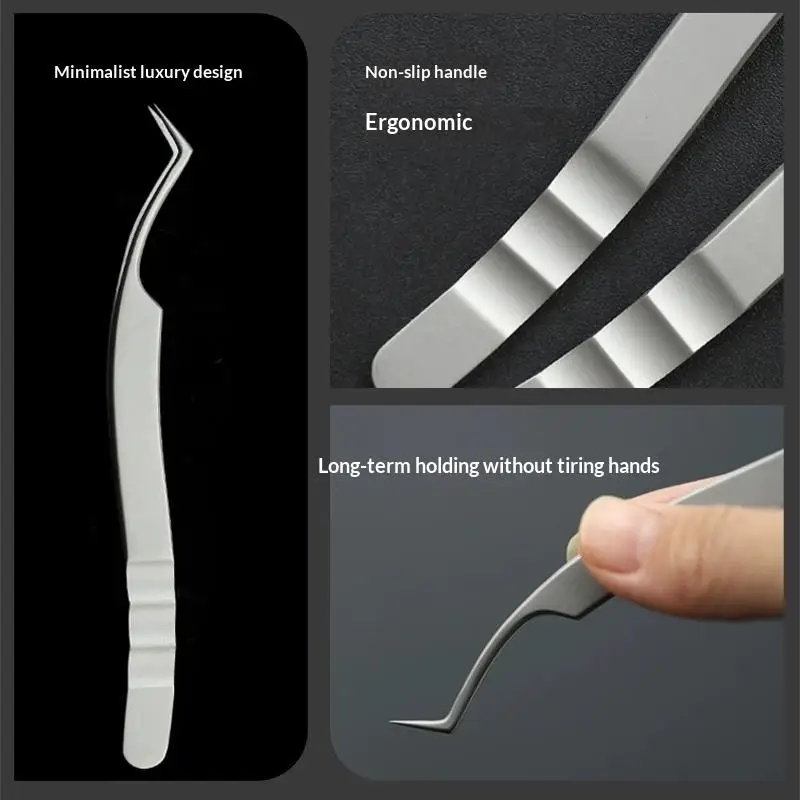 Eyelash Extension Tweezers Beauty Eyelash Professional Grafting Eyelash High-Precision Flowering Tweezers Makeup Tools