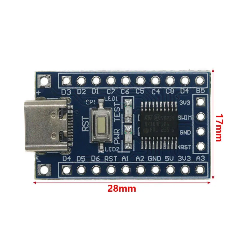 STM8S103F3P6 c development board system board core board module TYPE-C interface