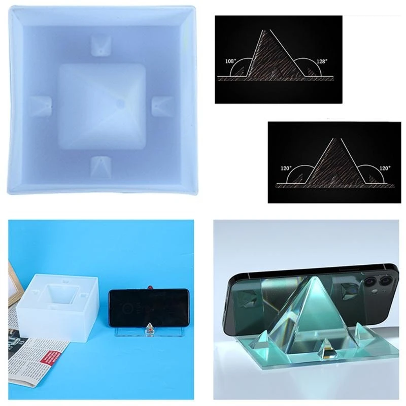 N5KA Mobile Holder Silicone Moulds Cell Phone Bracket Stands Resin Crafting Jewelry