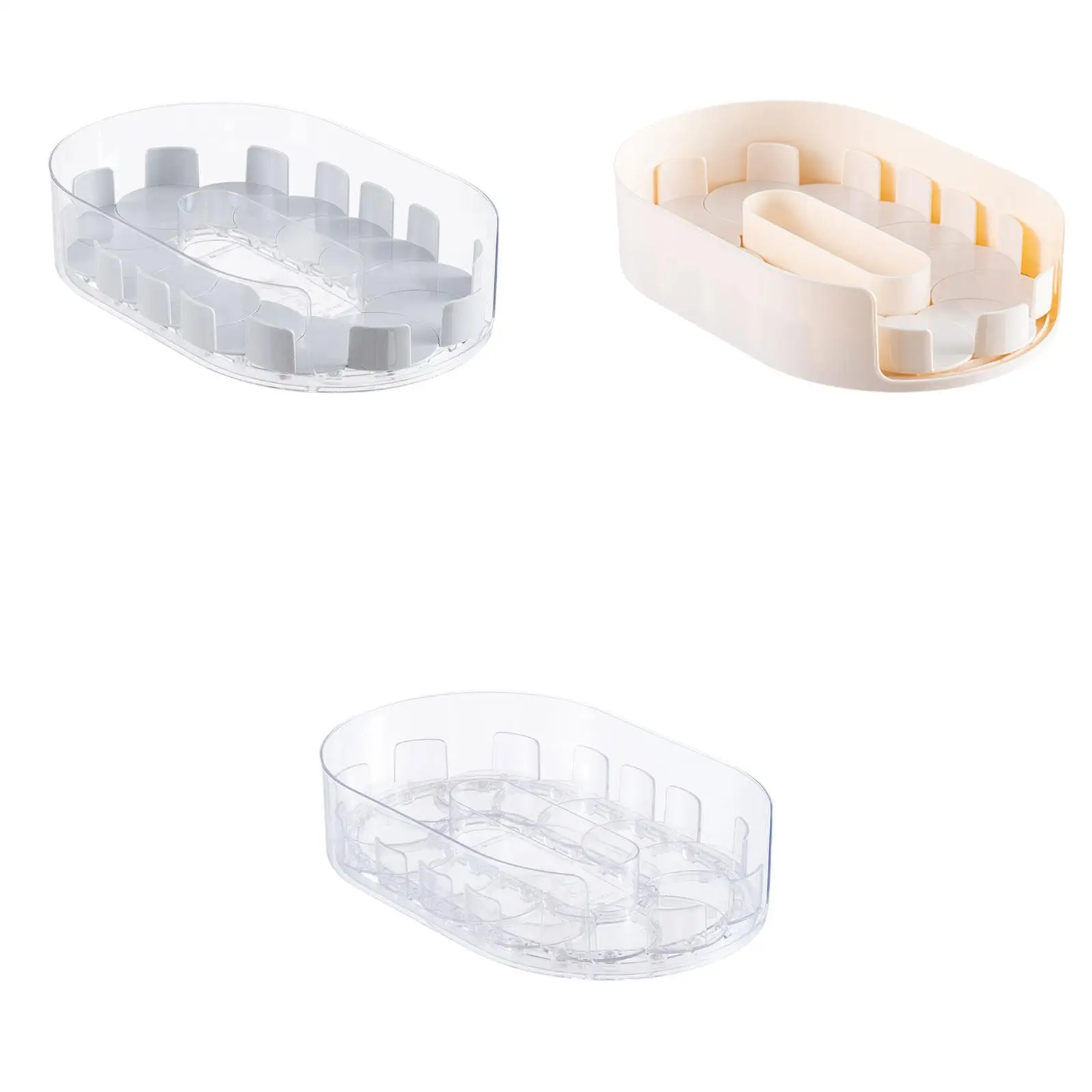 

Turntable Organization Condiments Organizer for Vanity Bathroom Cabinet