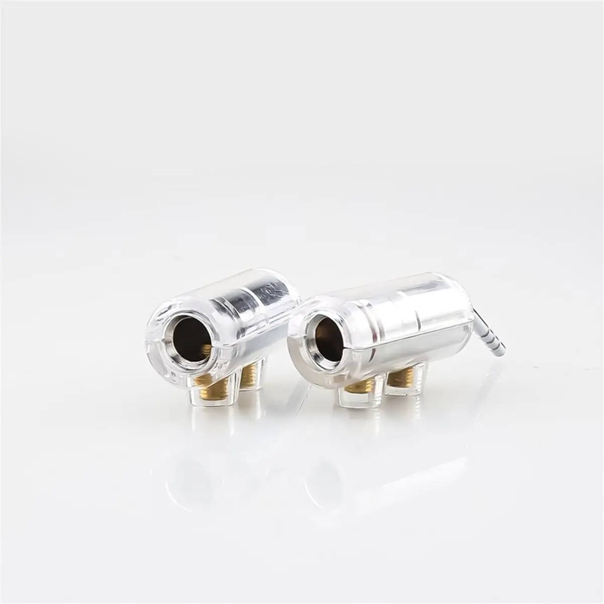 A89X B552R 2MM Speaker Terminals for Rhodium Plated Wire Pin Plug Screw Lock Cable Adapter with Banana Connectors
