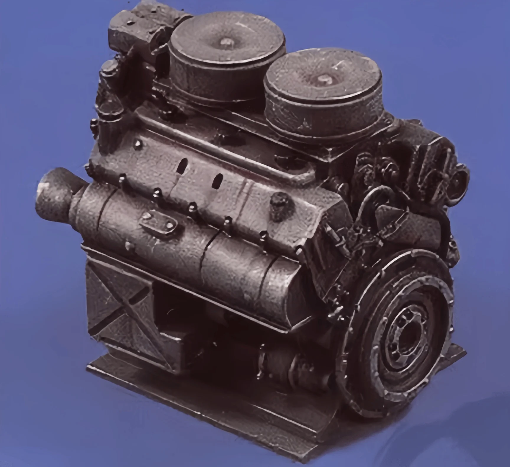 1/35 Casting Resin Model Assembly Kit, GK，Leopard Tank HP320 P30 Resin Engine, Unpainted