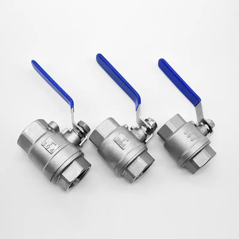 304 Stainless Steel Ball Valve Q11F-16P Two-piece Two-piece Inner Wire Threaded Valve 4 Points 6 Points 1 Inch DN15
