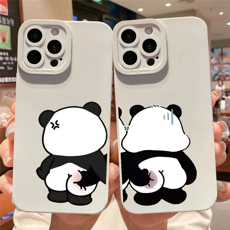 Funny Animal Bunny Panda Pig Phone Case for IPhone 11 12 13 14 Pro Max 7 8Plus SE2 X XR XS Max Cute Bear Cover Soft Shell