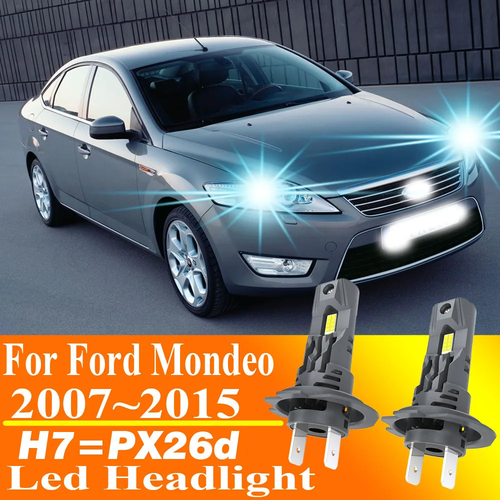 

2pcs H7 PX26D LED Headlight Bulbs High Power 55W 12V Turbo Diode Lamp for Car Moto Fog Light Skoda Kodiaq 2016-2025