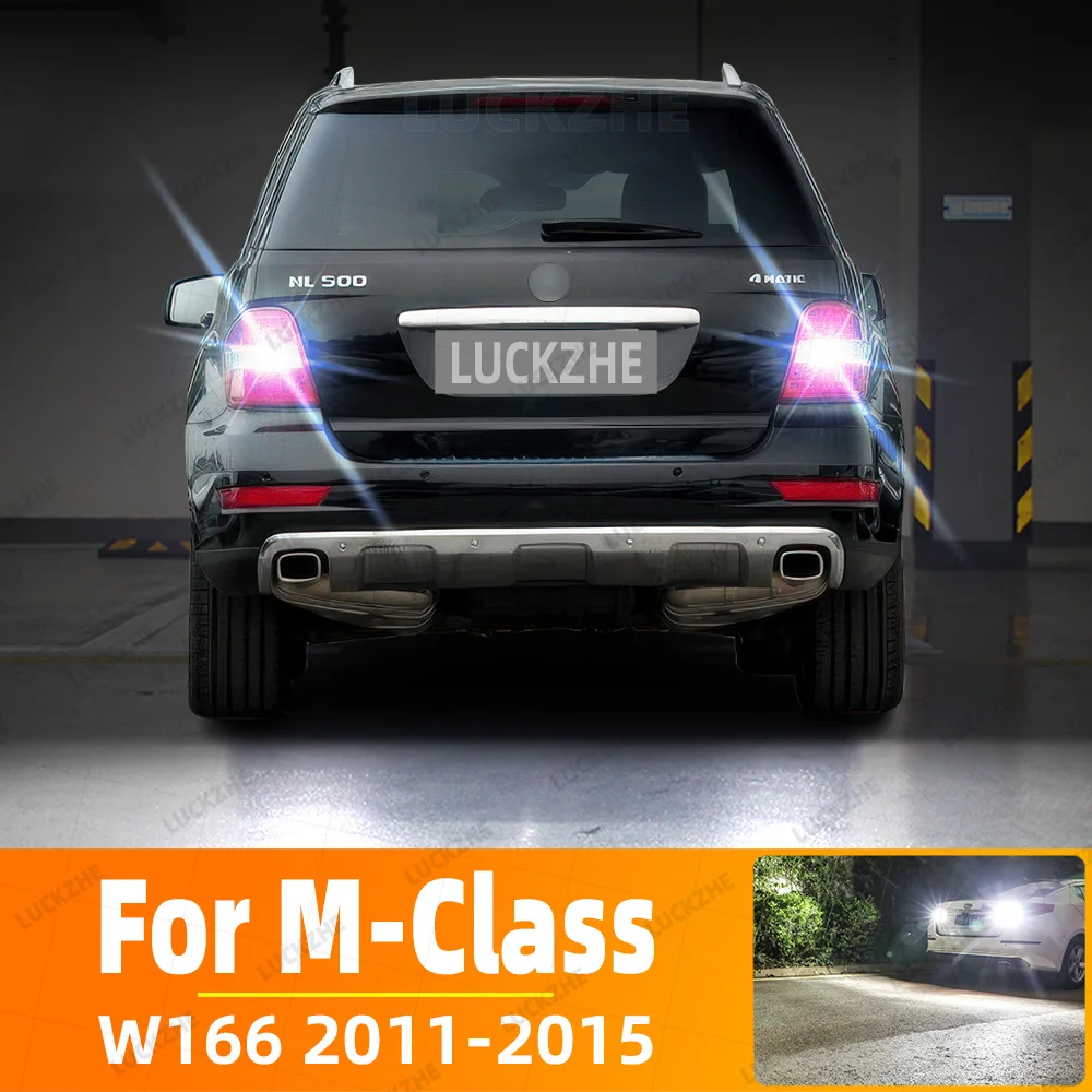 For Mercedes Benz M-Class W166 LED Reverse Lights Backup Bulb Car Reversing Lamp W166 2011 2012 2013 2014 2015 Back Up Light