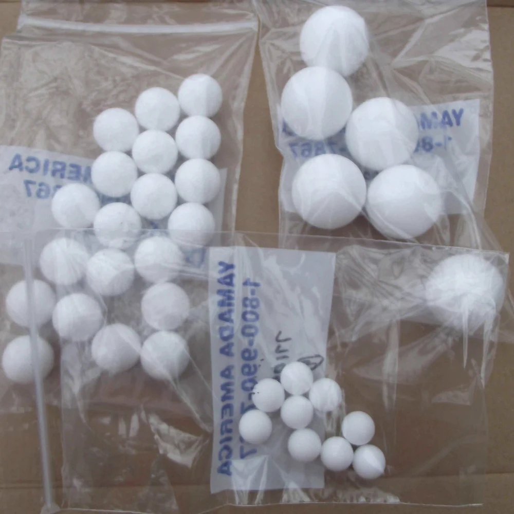 1-20Pcs Solid PTFE Balls F4 Ball Plastic Ball 1/2.381/2/3/4/5/6.35/7/8/9/9.5/10/10.5/12.7/15/16/18/19-100mm Diaphragm Pump Ball