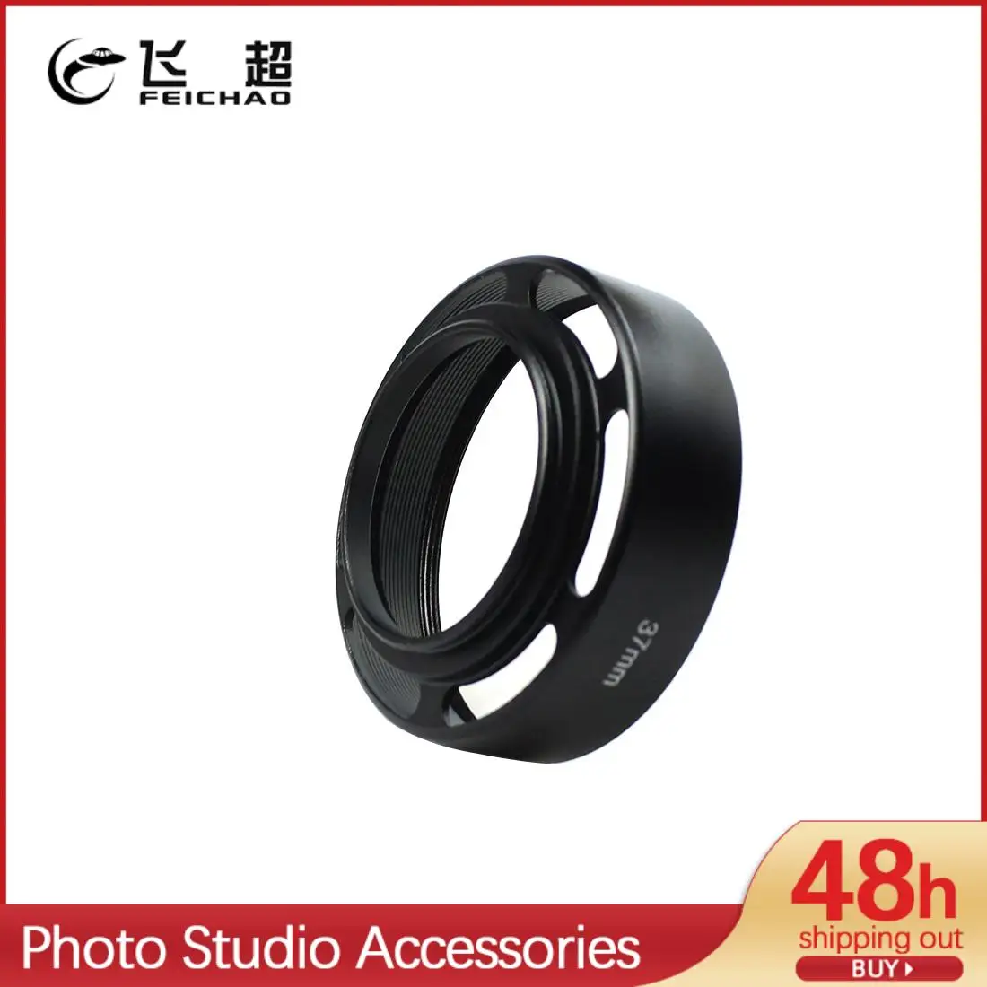 

Металлическая бленда для объектива широкоугольная 37 43 46 49 52 55 58 62 мм Резьбовое крепление для фильтра для Leica для DSLR-камер Защитная крышка для объектива