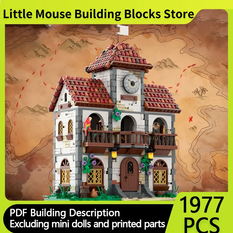 

Popular Movie Model MOC Building Bricks Rural Residential Building Modular Technology Gifts Holiday Assemble Children Toys Suit