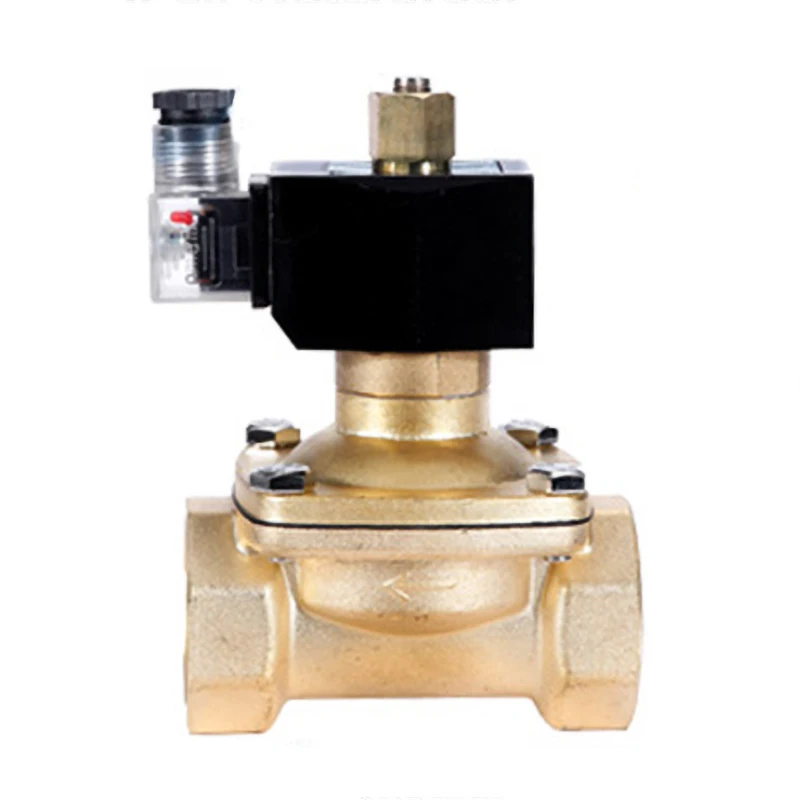 

1-1/2'' IP65 Waterproof Brass Solenoid Valve Normally Open 24V 12V 220V 110V Water/Gas Solenoid Valves For Humid Environment