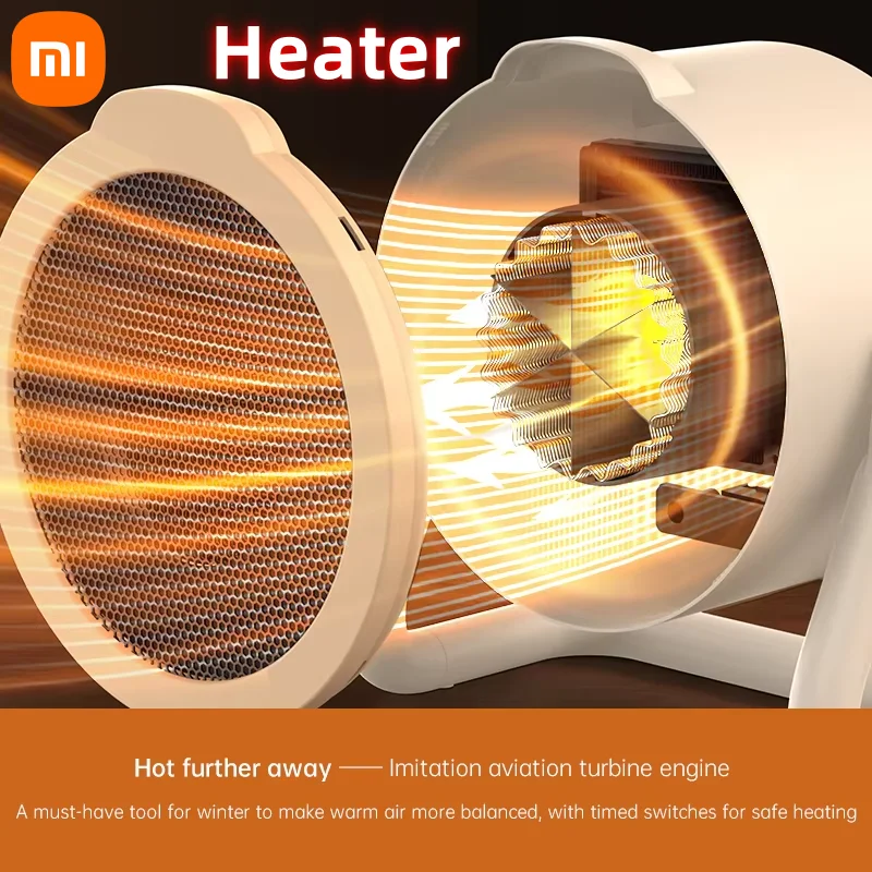 

Портативный обогреватель Xiaomi 1 кВтч, бесшумный энергосберегающий быстрый нагрев, бытовой обогреватель для внутреннего офиса, уличного обогревателя для двора